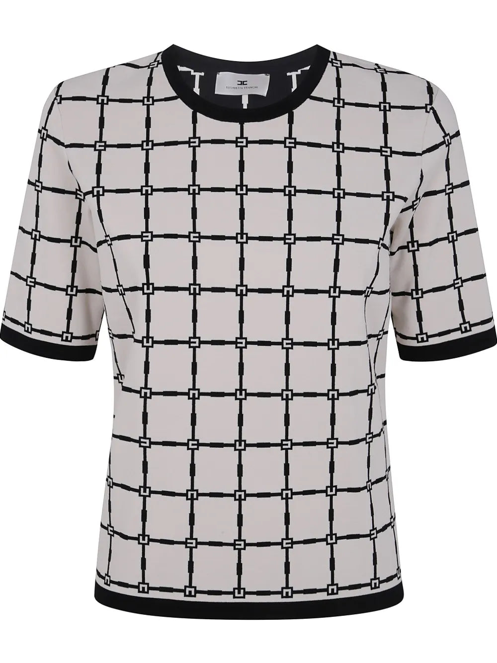 Patterned-Jacquard T-Shirt