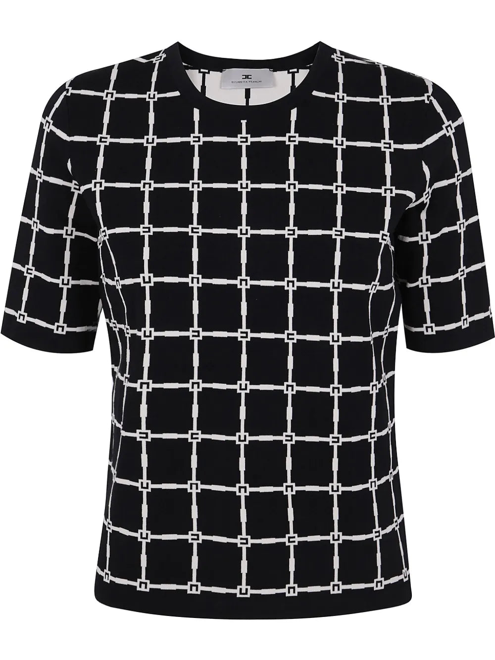 Patterned-Jacquard T-Shirt