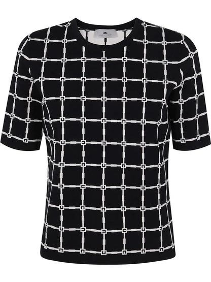Patterned-Jacquard T-Shirt