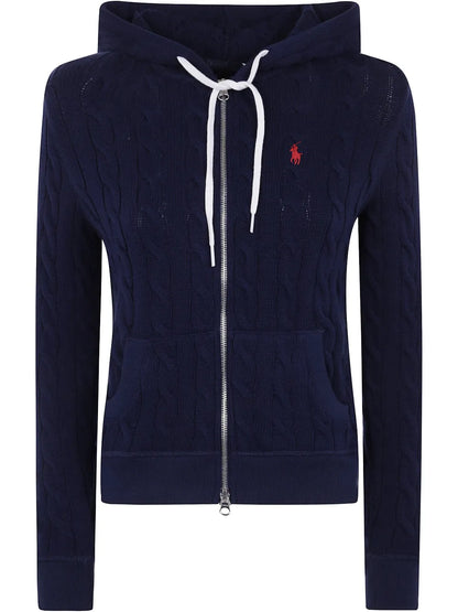 Cable-Knit Hoodie