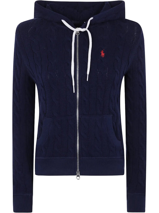Cable-Knit Hoodie