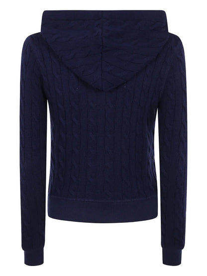Cable-Knit Hoodie