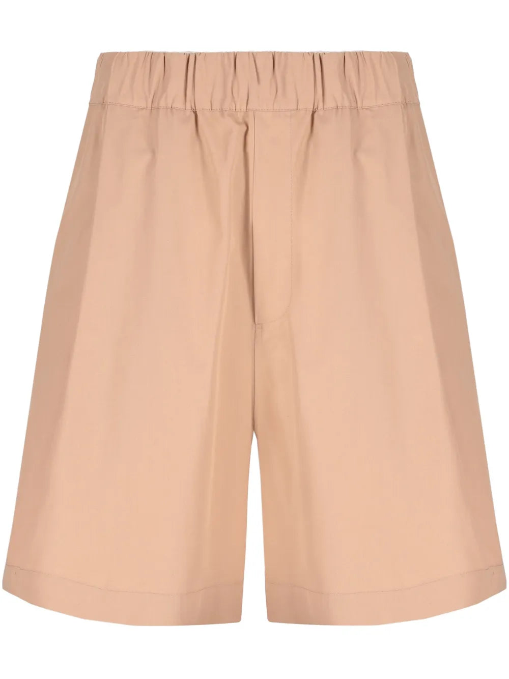 Wide-Leg Cotton Shorts