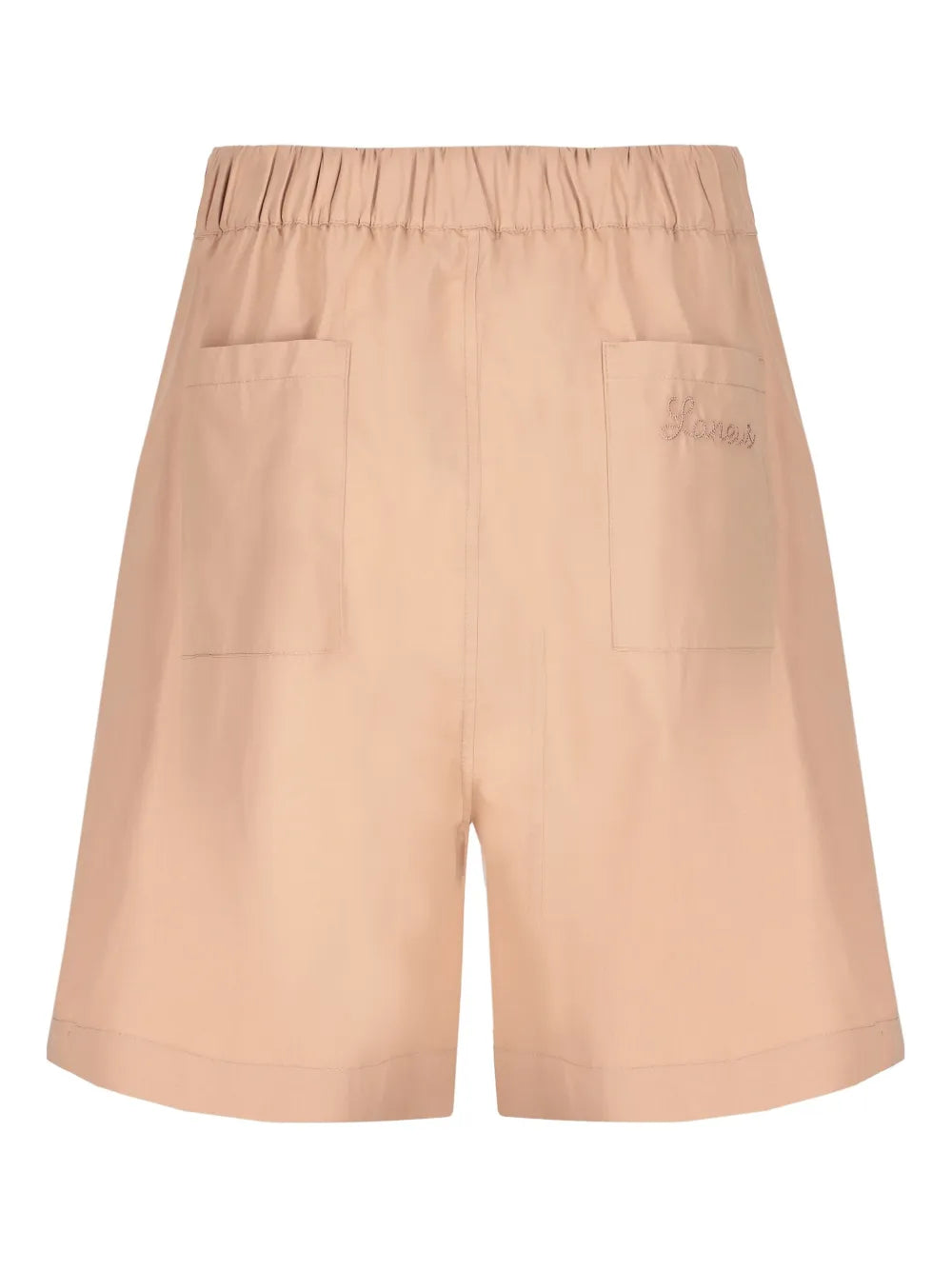 Wide-Leg Cotton Shorts