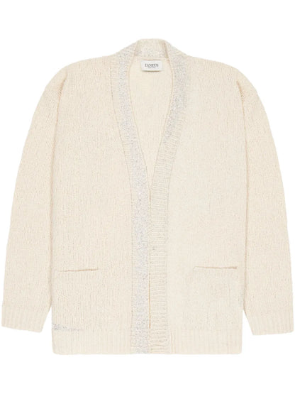 Knitted Boxy Jacquard Cardigan