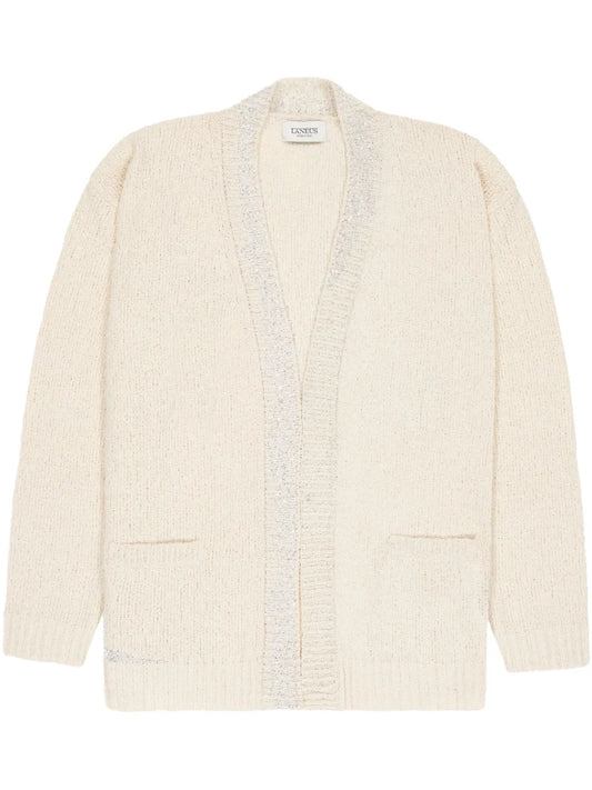 Knitted Boxy Jacquard Cardigan