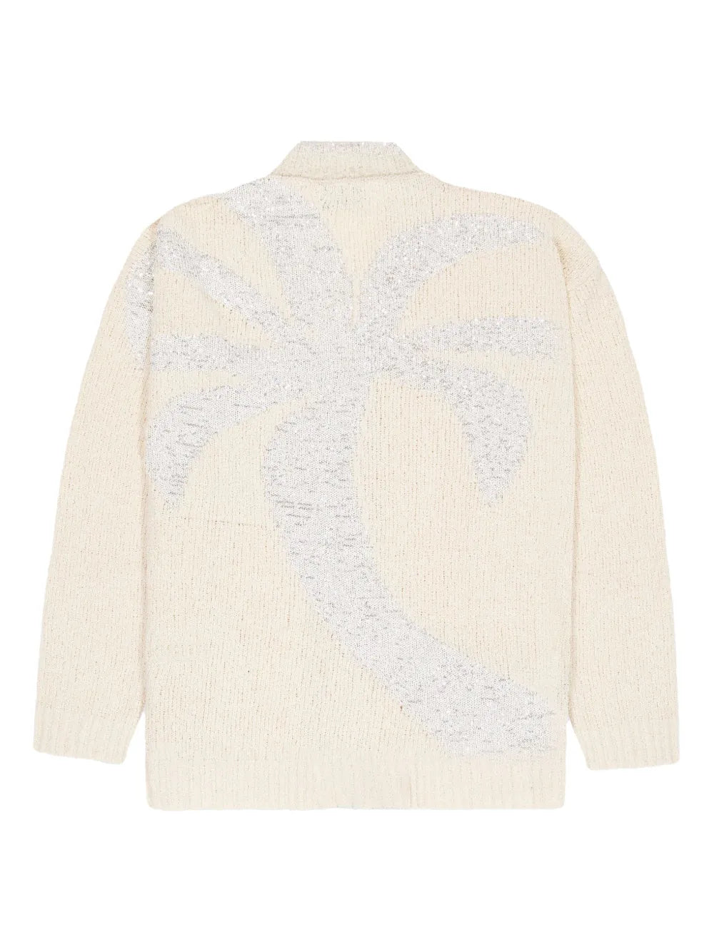 Knitted Boxy Jacquard Cardigan
