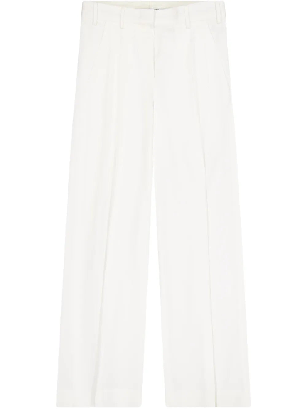 Pleated Wide-Leg Trousers