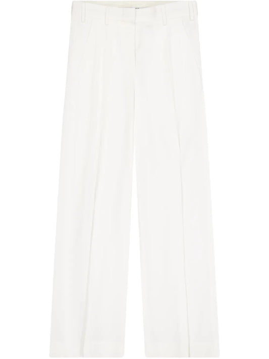 Pleated Wide-Leg Trousers