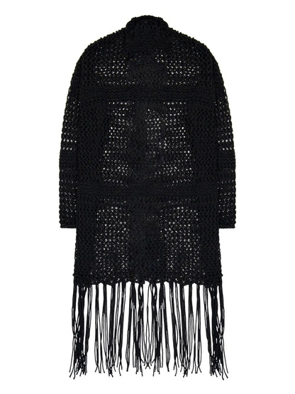 Oversize Open-Knit Cardigan