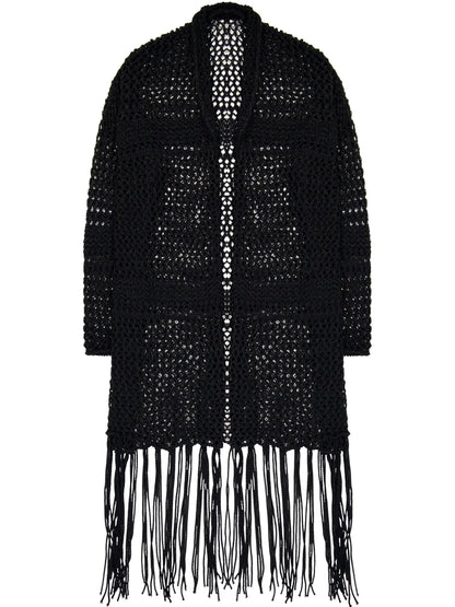 Oversize Open-Knit Cardigan