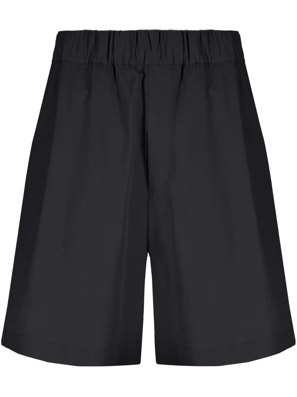 Wide-Leg Cotton Shorts