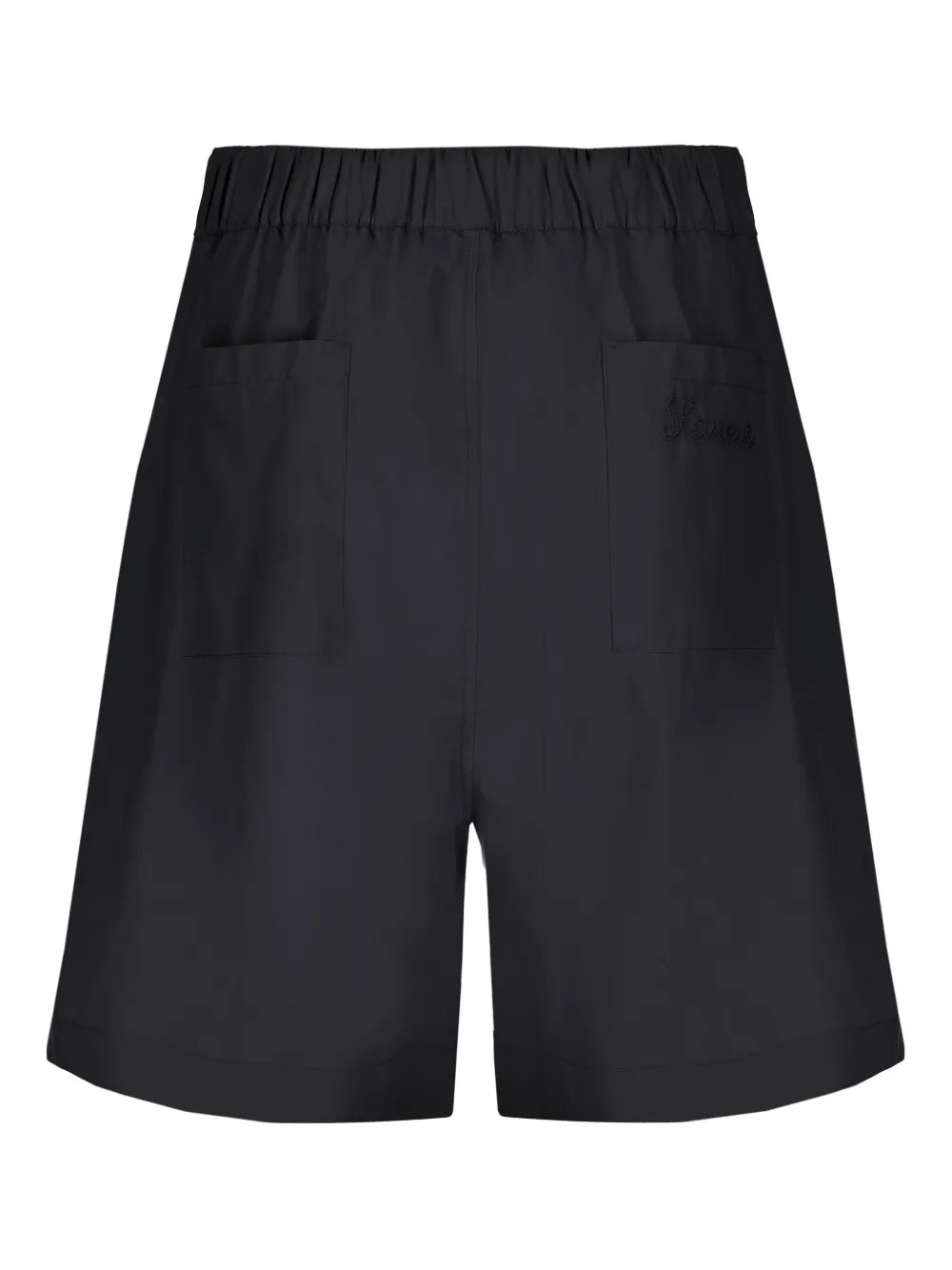 Wide-Leg Cotton Shorts