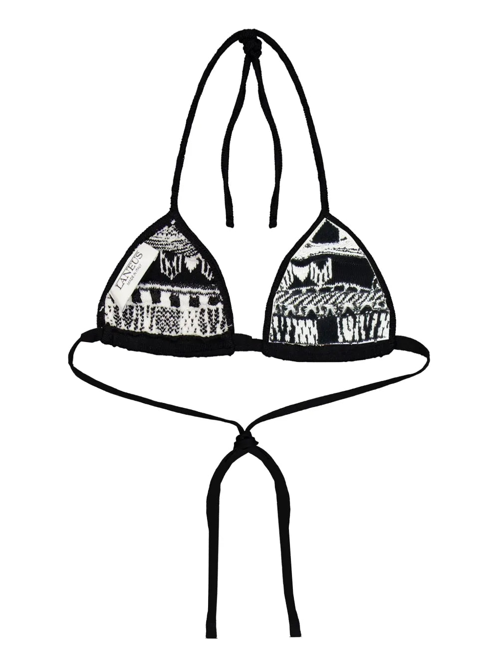 Intarsia-Knit Logo Bikini Top