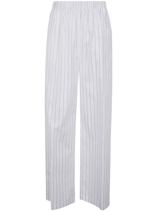 Striped Wide-Leg Trousers