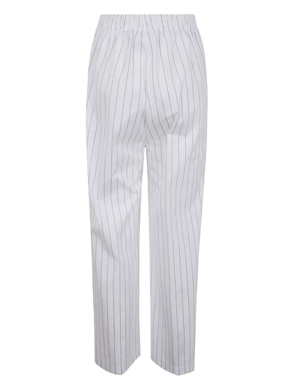 Striped Wide-Leg Trousers