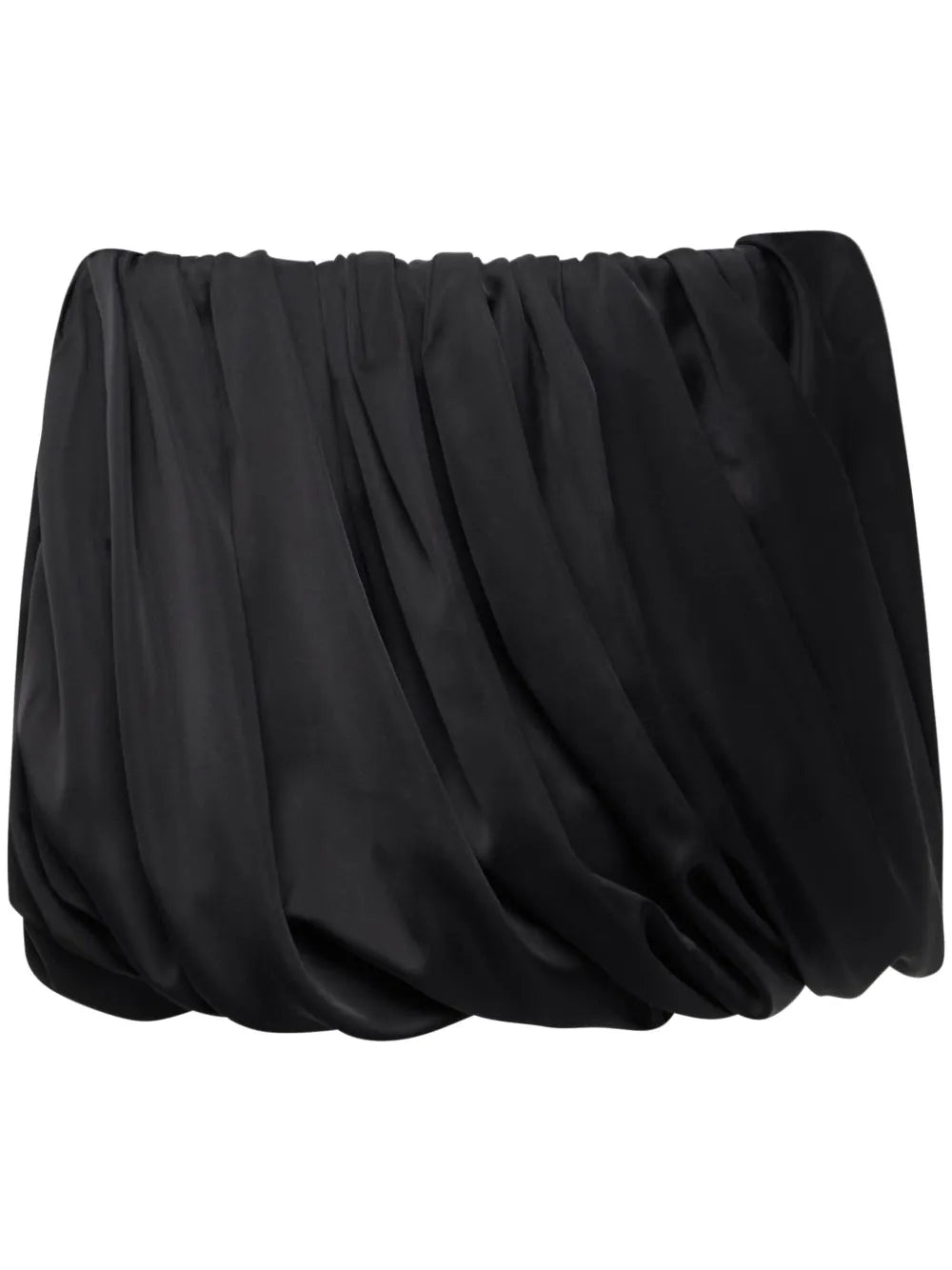 Rolled-Hem Mini Skirt
