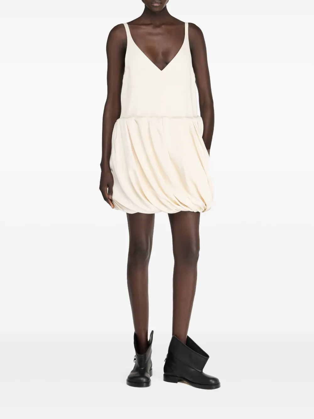 Rolled-Hem Slip Dress