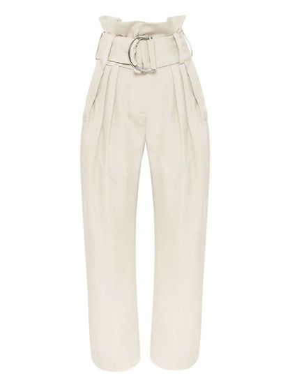 Gathered-Detail Trousers