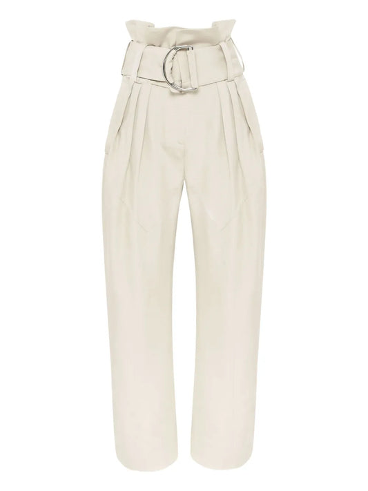 Gathered-Detail Trousers