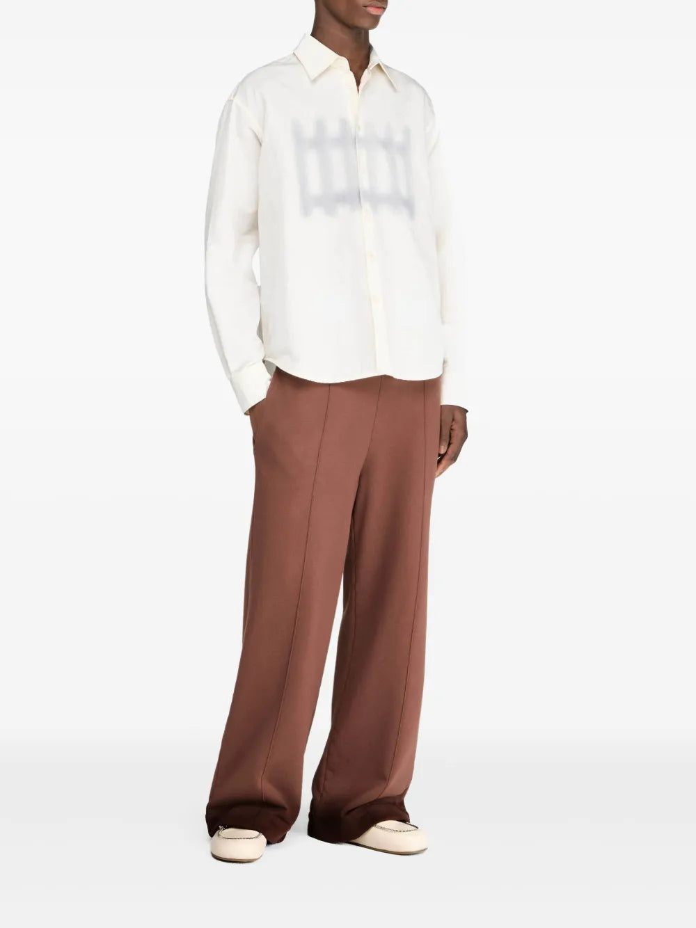 Fence-Printed Shirt
