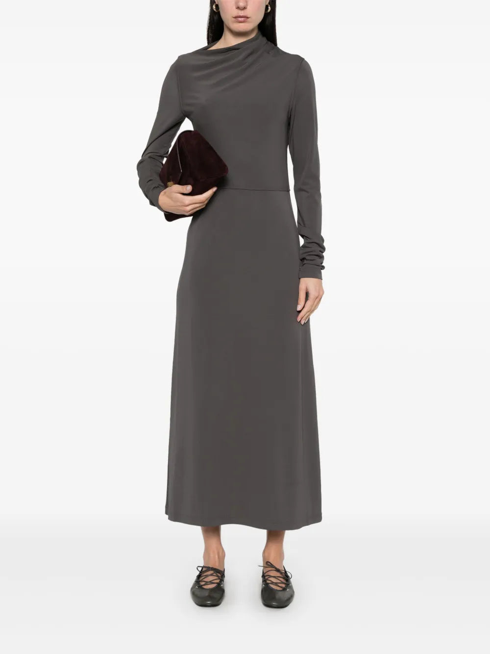 Draped Jersey Dress
