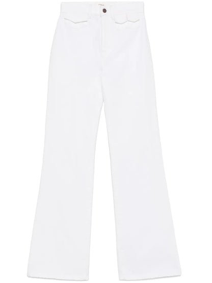 High-Waisted Straight-Leg Jeans