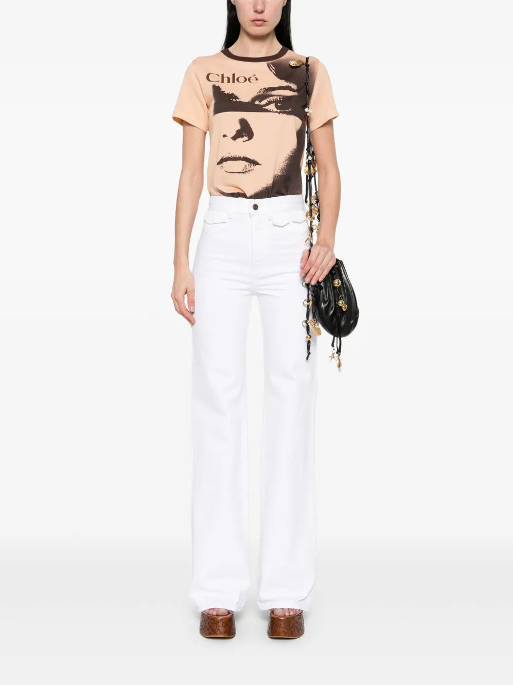 High-Waisted Straight-Leg Jeans