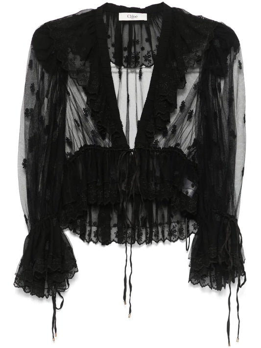 Lace Sheer Blouse