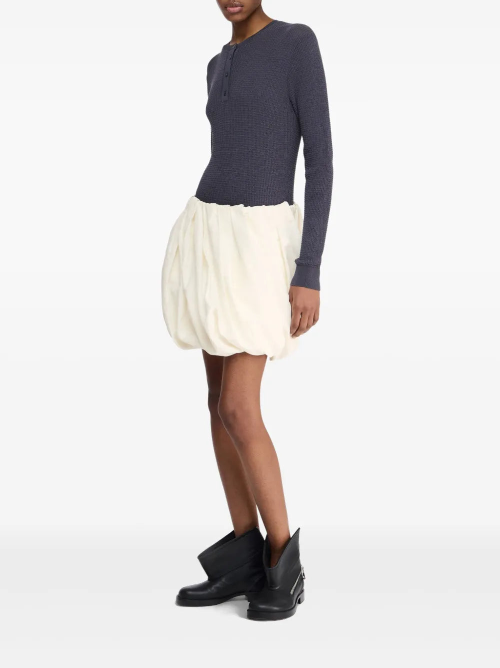 Rolled Mini Skirt