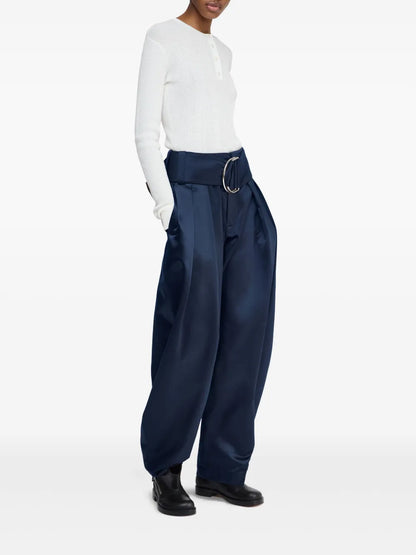 D-Ring Pleated Trousers