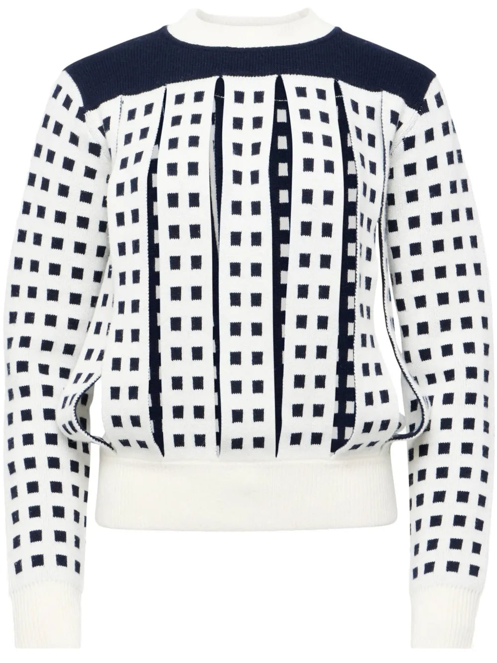 Jacquard Slit Sweater