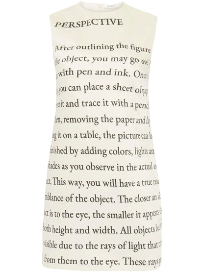 Text-Print Mini Dress