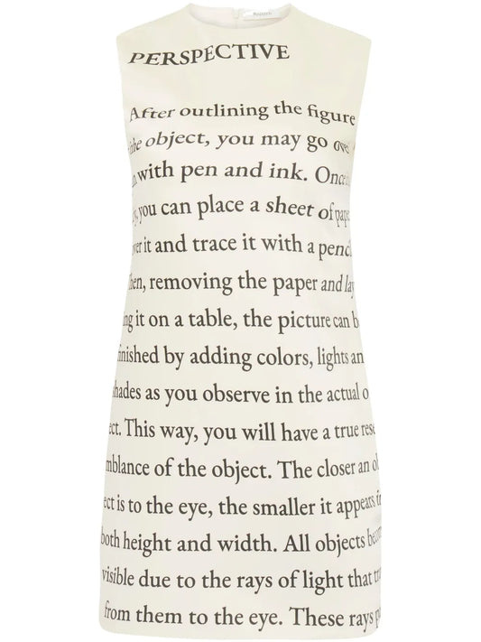 Text-Print Mini Dress