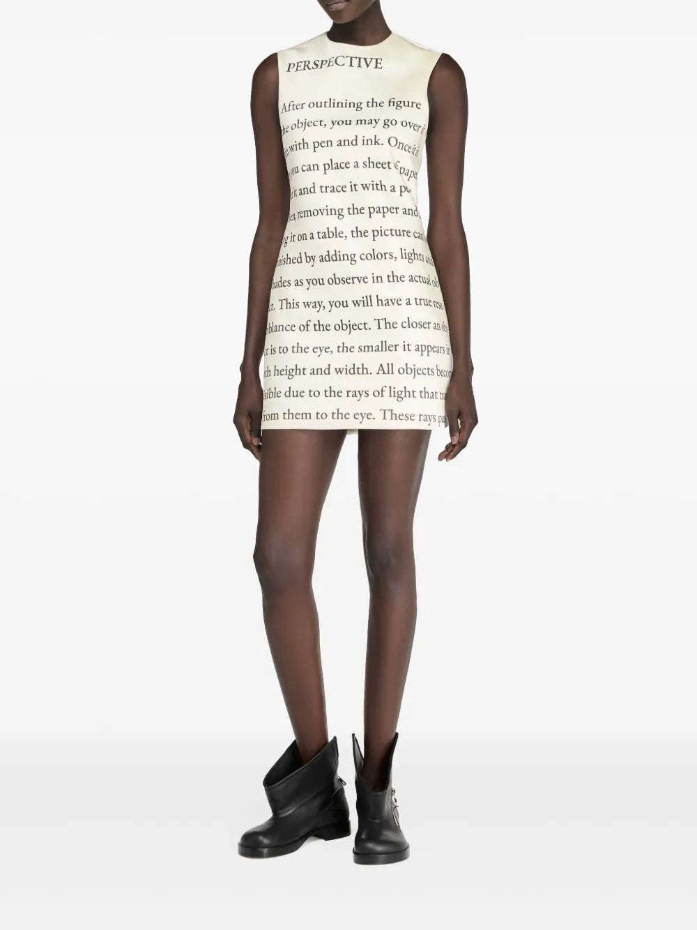 Text-Print Mini Dress