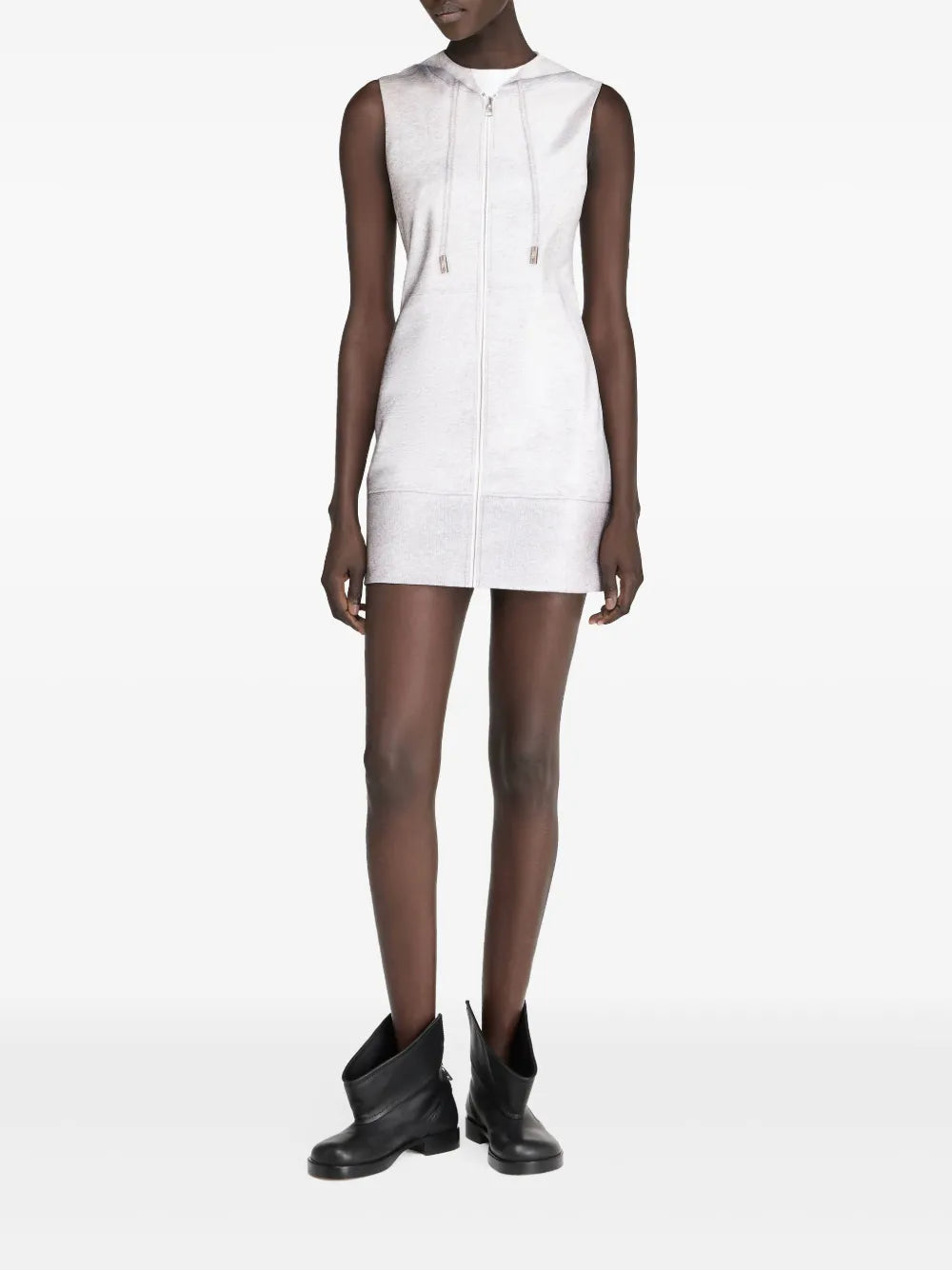 Zipped Hoodie Mini Dress