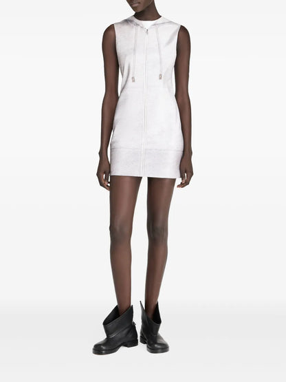Zipped Hoodie Mini Dress