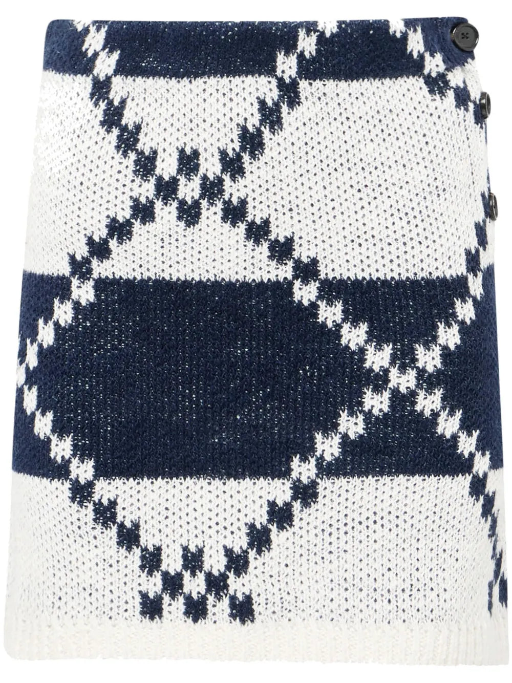 Fair Isle-Knit Mini Skirt