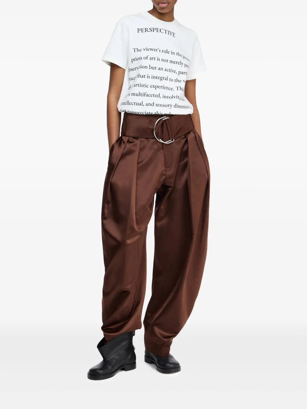 D-Ring Pleated Trousers