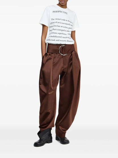 D-Ring Pleated Trousers