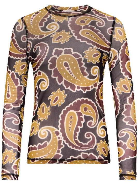 Paisley-Print Top