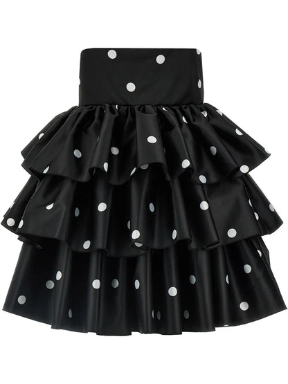 Satin Ruffled Dress