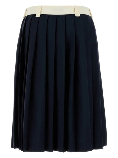 Pleated Midi Skirt