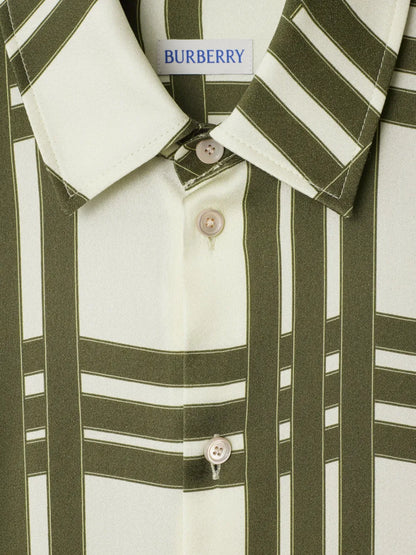 Ribbon-Check Silk Dress