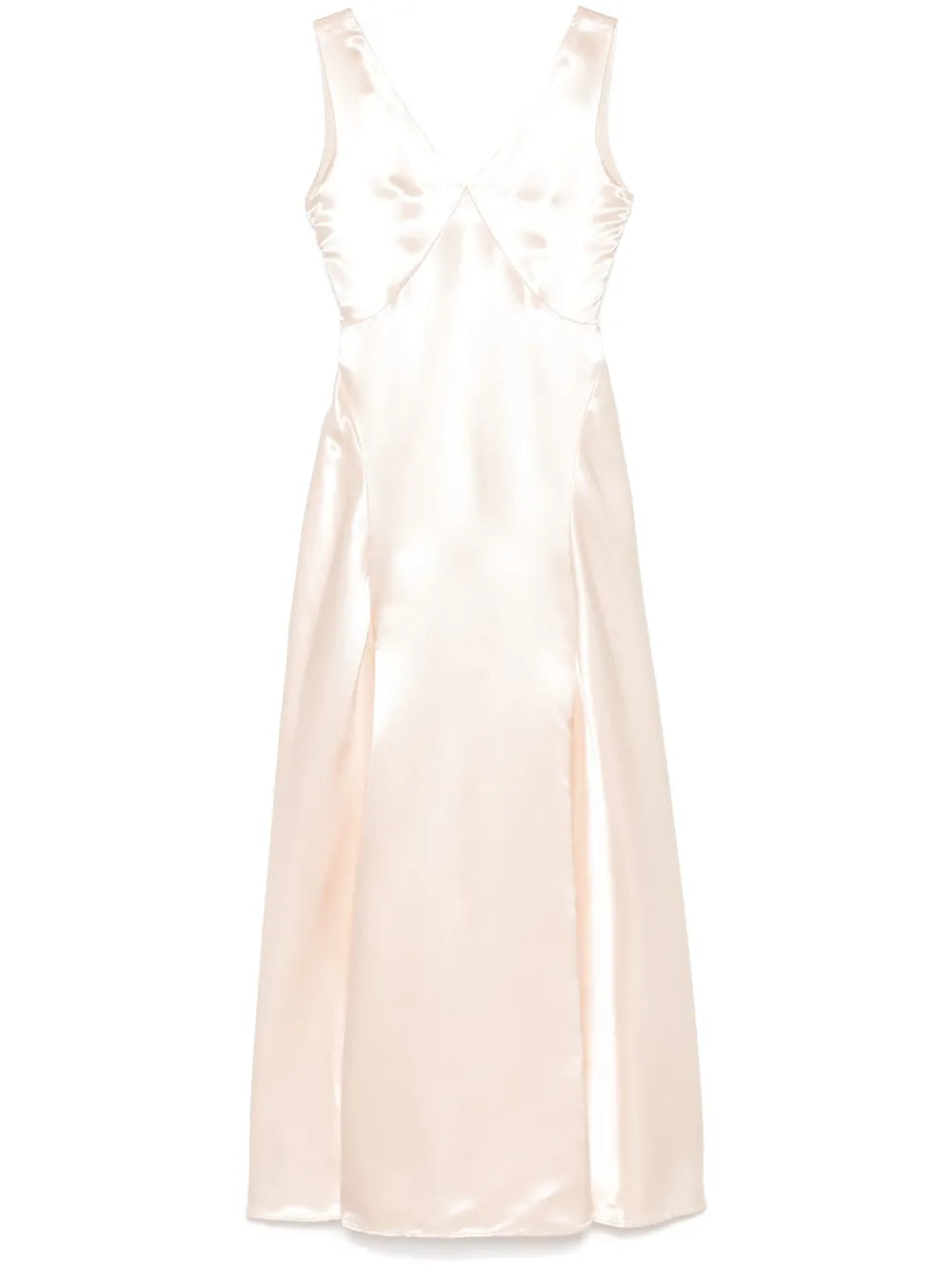 Satin-Finish Maxi Skirt