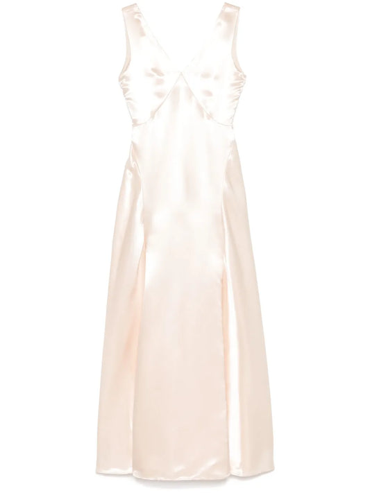 Satin-Finish Maxi Skirt
