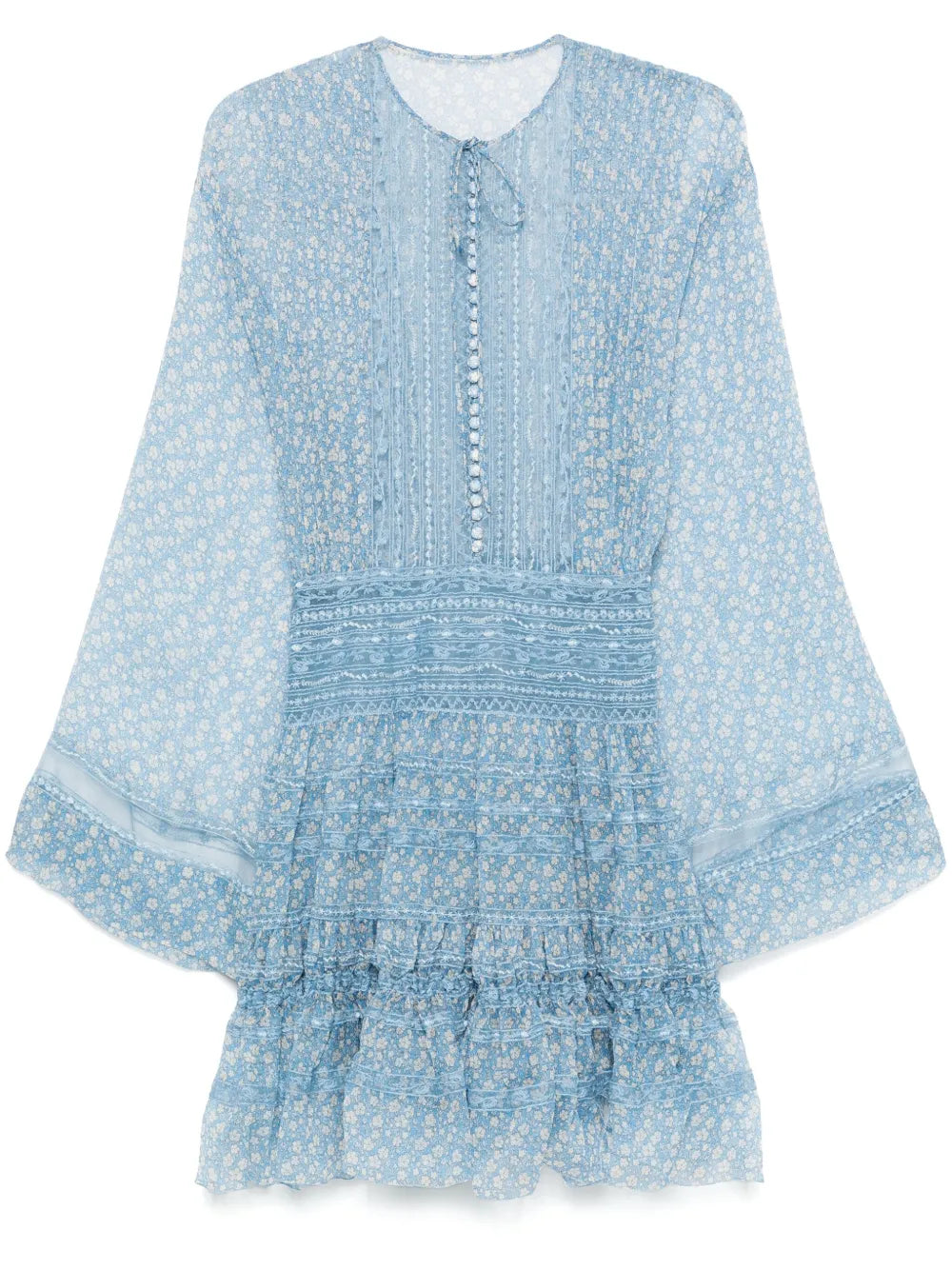 Floral-Print Mini Dress