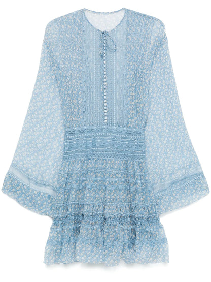 Floral-Print Mini Dress