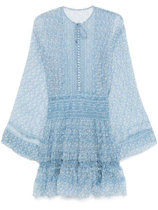 Floral-Print Mini Dress