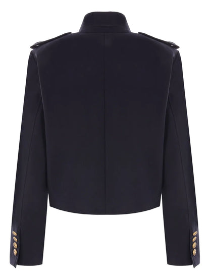 Epaulettes Cropped Jacket